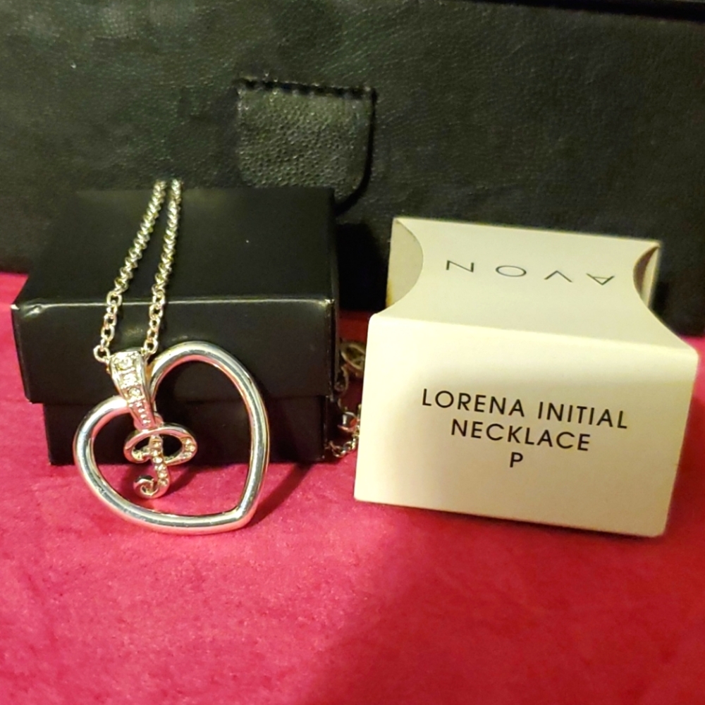 Lorena initial P necklace & bracelet